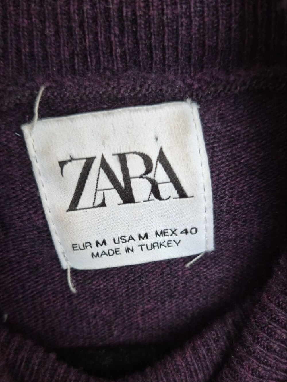 Purple Turtleneck Sweater - Women's Cozy Knit - Picture 2 of 6